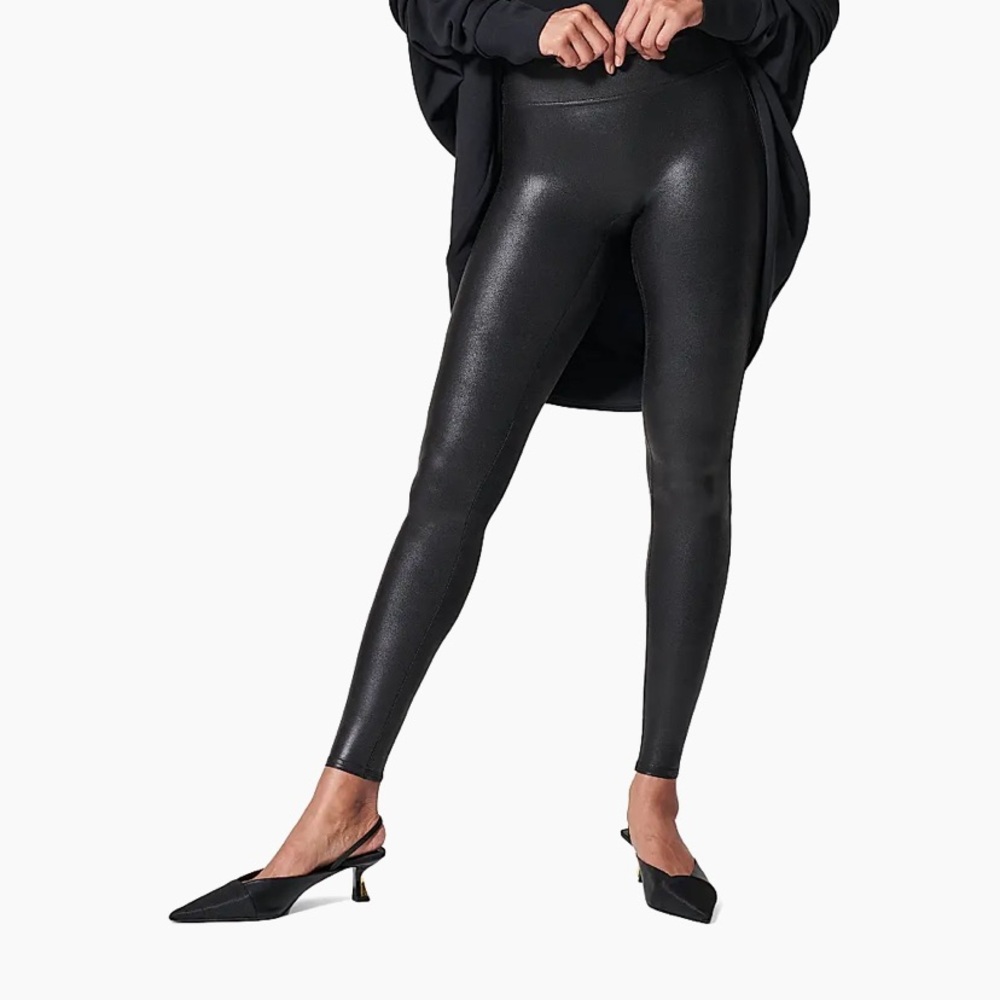 SPANX Glossy Black Leggings - Picture 6 of 9
